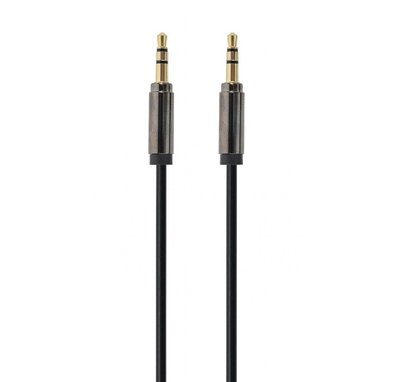 Аудіо-кабель Cablexpert 3.5 мм - 3.5 мм (M/M), 1 м, чорний (CCAP-444-1M) CCAP-444-1M фото