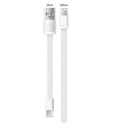 Кабель WK WDC-009 M&S USB - Lightning + micro USB (M/M), 1 м, White (2000700000063) 2000700000063 фото