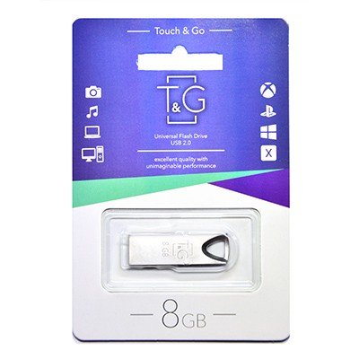 Флеш-накопичувач USB 8GB T&G 117 Metal Series Silver (TG117SL-8G) TG117SL-8G фото