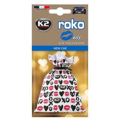 Ароматизатор для салону авто K2 Roko Kiss "Нове авто" 25 г (V812K) K20308 фото