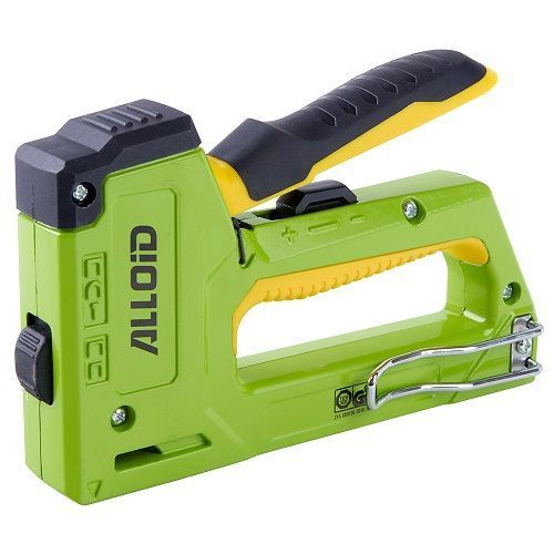 Alloid Pro. Степлер будівельний для скоб 6 в 1 + 1500 скоб (алюміній) SG-41410 фото товару
