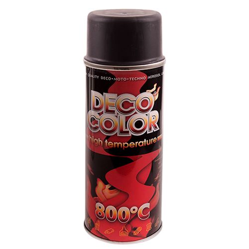 Deco Color Фарба аероз. 400ml /термостiйка 800*С чорний (231122/720309) 231122/720309 фото