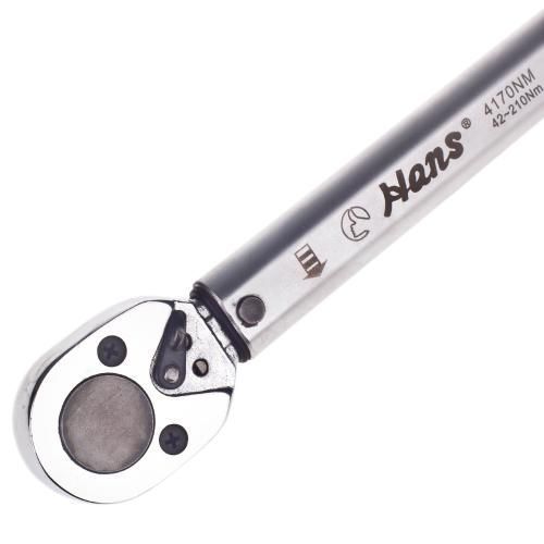 Динамометричний ключ 1/2"DR 42-210HM, 460мм, 1340г (4170Nm) HANS (4170Nm) 4170Nm фото товару