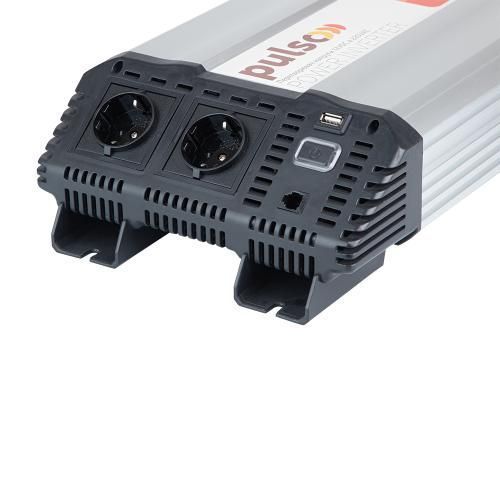 Преобраз. напряжения PULSO/ISU-2000/12V-220V/2000W/USB-5VDC2.0A/син.волна/клеммы (ISU-2000) ISU-2000 фото товара