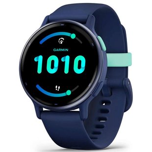 Смарт-годинник Garmin Vivoactive 5 Metallic Navy Aluminum Bezel with Navy Case and Silicone Band (010-02862-52) 010-02862-52 фото