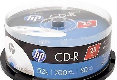 Диски CD-R HP (69311 /CRE00015-3) 700MB 52x, шпиндель, 25 шт 69311 /CRE00015-3 фото