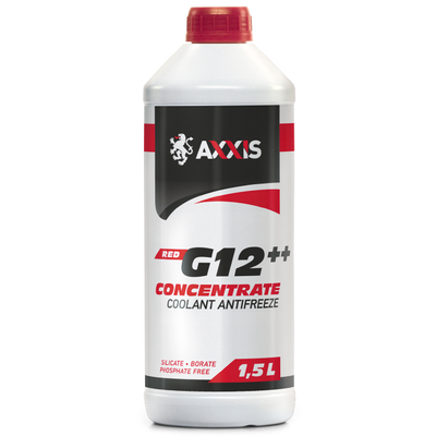 Антифриз Axxis G12+-80 С концентрат канистра 1,5 л Red (48021106362) AX-2085 фото