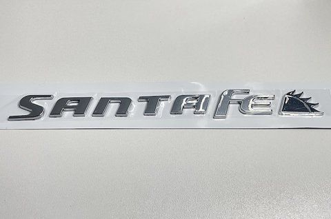 Емблема напис Santafe на Hyundai 225x27 mm (хром) hy004 фото товару