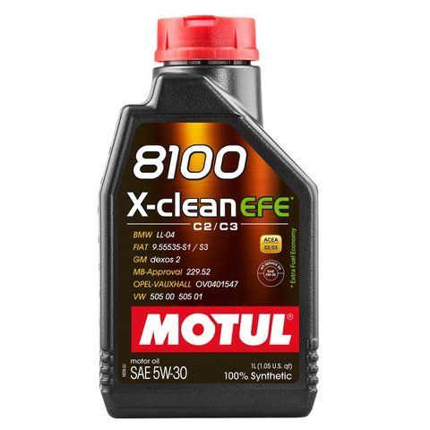 Олива моторна MOTUL 8100 X-сlean EFE 5W-30 1 л (109470) 109470 фото товару
