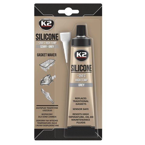 Герметик універсальний K2 Bond Silicone силіконовий сірий 85 г (B250) B250 фото товару