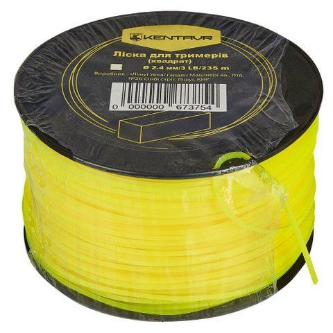 Ліска для тримерів у бухті Кентавр (квадрат) 2,4 мм &times; 3LB (235 м) 67375 фото товару