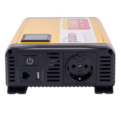 Преобраз. напряжения PULSO/ISU-1500/12V-220V/1500W/USB-5VDC2.0A/син.волна/клеммы (ISU-1500) ISU-1500 фото товара