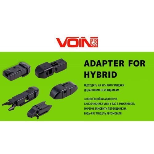 Щетки стеклоочистителя гибридные VOIN 20"-500мм (TPX6M-20") HYBRID (VH-20500) VH-20500 фото товара