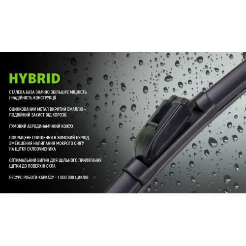 Щетки стеклоочистителя гибридные VOIN 20"-500мм (TPX6M-20") HYBRID (VH-20500) VH-20500 фото товара