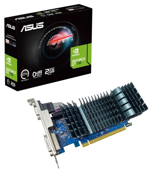 Відеокарта GF GT 710 2GB GDDR3 Evo Asus (GT710-SL-2GD3-BRK-EVO) GT710-SL-2GD3-BRK-EVO фото