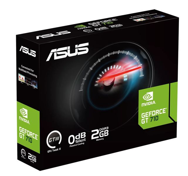 Відеокарта GF GT 710 2GB GDDR3 Evo Asus (GT710-SL-2GD3-BRK-EVO) GT710-SL-2GD3-BRK-EVO фото