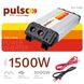 Перетворювач напруги PULSO/ISU-1500/12V-220V/1500W/USB-5VDC2.0A/син.хвиля/клеми (ISU-1500) ISU-1500 фото 2