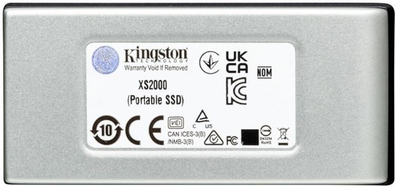 Накопичувач зовнішній SSD Portable USB 2.0ТB Kingston XS2000 Silver (SXS2000/2000G) SXS2000/2000G фото