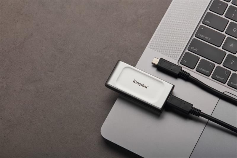 Накопичувач зовнішній SSD Portable USB 2.0ТB Kingston XS2000 Silver (SXS2000/2000G) SXS2000/2000G фото