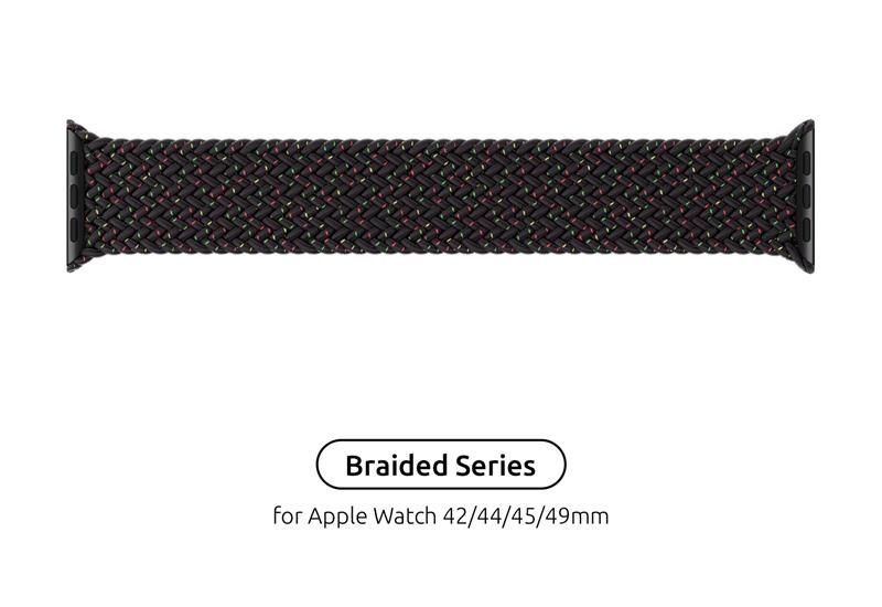 Ремінець Armorstandart Braided Solo Loop для Apple Watch 42mm/44mm/45mm/49mm Black Unity Size 6 (148 mm) (ARM64907) ARM64907 фото