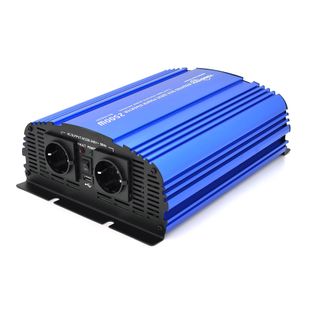 Інвертор напруги Tommatech MS-2500, 24V/220V, 2500W з апроксимованою синусоїдою, 2Shuko, USB, 2*клемні дроти, 10 запобіжників, Q2 MS-2500-24 фото