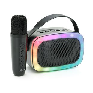 Колонка Kisonli G21 Bluetooth 5.0, 1х5W, 1800mAh, USB/TF/BT/LED/AUX, DC: 5V/1A, Black, BOX, Q45 G21B фото