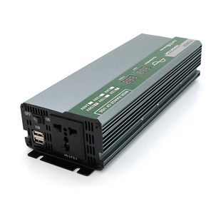 Інвертор напруги Demuda DMDPSW-800W, 12V/220V, 800W з правильною синусоїдою, 1 універсальна розетка, 2 USB, клемні дроти, Q20 DMDPSW-800W фото