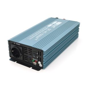 Інвертор напруги Mexxsun MXS-1500, 24V/220V, 1500W з модифікованою синусоїдою, 2 Shuko, клемні дроти, Q4 MXS-1500-24M фото