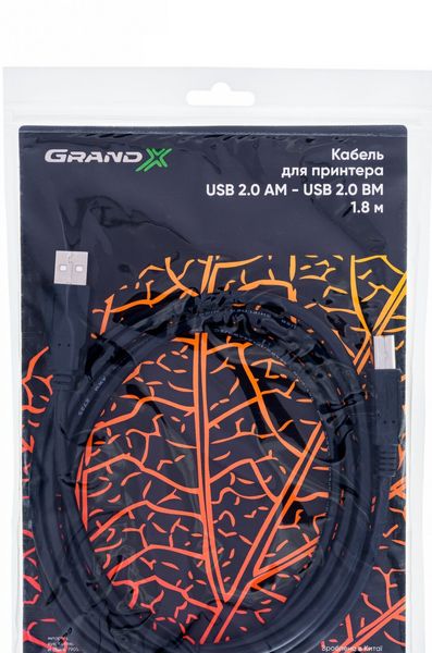 Кабель для принтера Grand-X PR-18 1.8м PR-18 фото