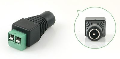 Роз'єм для підключення живлення DC-F (D 5,5x2,1мм) із клемами под ручний зажим под кабель YT-DC-F фото