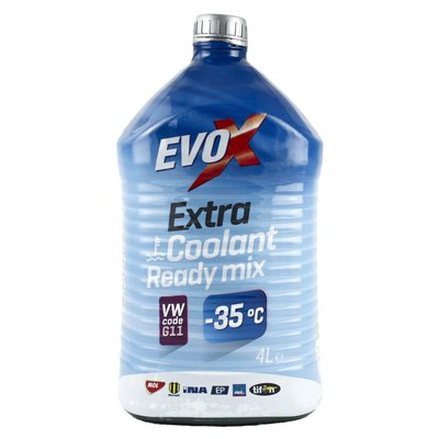 Рідина охолоджуюча MOL Evox Extra Ready -35 °C синя 4 л (19010043) 19010043 фото