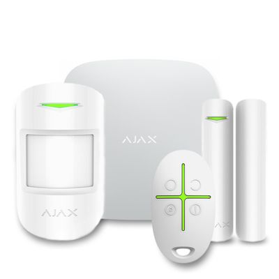 Комплект бездротової сигналізації Ajax StarterKit 2 white ( Hub 2/MotionProtect/DoorProtect/SpaceControl ) StarterKit 2 white фото