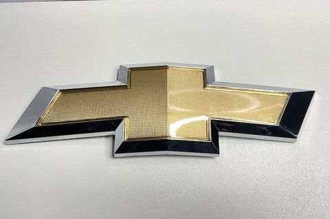 Емблема решітки радіатора Chevrolet 230x80 mm (хром/золото) ch005 фото товару