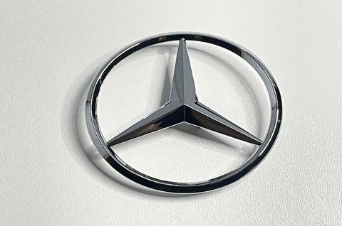 Емблема Mercedes 82 mm хром (A1768170016) meb012 фото товару