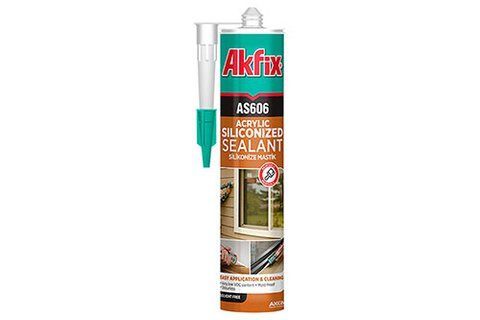 Силіконизований акриловий герметик AS606 (білий) AA001 Akfix AA001 фото товару