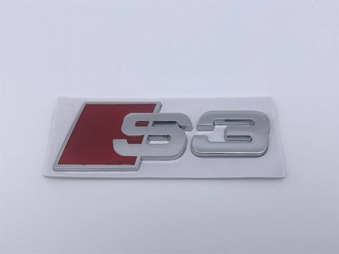 Эмблема шильдик логотип значок S3 багажника Audi (Ауди) 80*31мм (Хром) (8L08537352ZZ) Металл au036 фото товара