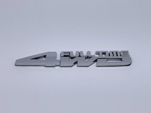 Эмблема надпись шильдик логотип 4WD Full Time на крышку багажника Toyota (Тойота) 156*25мм (Хром) (Металл) toy044 фото товара