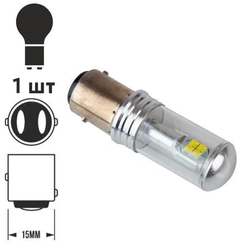 Лампа PULSO/габаритная/LED 1157/S25/BAY15d/P21/5W/8SMD-3030/12-24v/2w/80lm White (LP-54327) LP-54327 фото товара