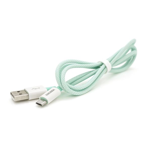 Кабель iKAKU KSC-723 GAOFEI smart charging cable for micro, Green, довжина 1м, 2.4A, BOX KSC-723-MG фото