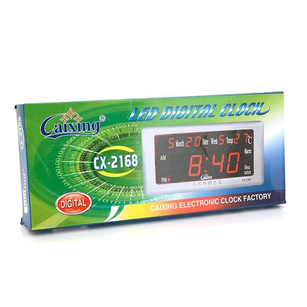 Настінний годинник VST-2168, з календарем та термометром, Green, Box VST-2168G фото