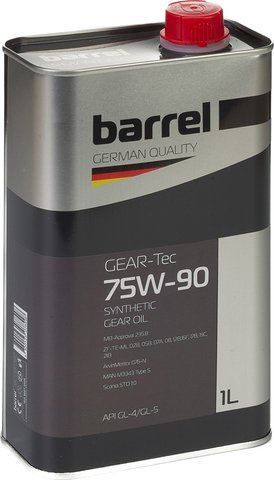 Олива трансмісійна BARREL GEAR-TEC 75W90 GL-4/GL-5 кан.1л 121041110 фото товару