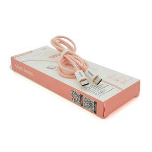 Кабель iKAKU KSC-723 GAOFEI PD60W smart fast charging cable (Type-C to Type-C), Pink, довжина 1м, BOX KSC-723-TC-TC-P фото