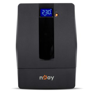 Джерело безперебійного живлення NJOY Horus Plus 1000 (PWUP-LI100H1-AZ01B), Lin.int., AVR, 4 x евро, USB, LCD, пластик Horus Plus 1000 USB фото