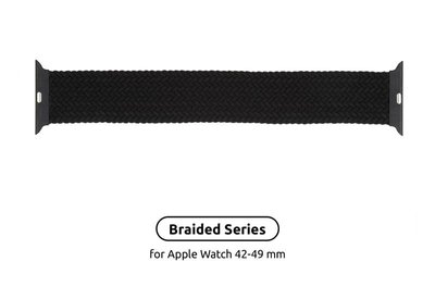 Ремінець Armorstandart Braided Solo Loop для Apple Watch 42mm/44mm/45mm/49mm Charcoal Size 10 (172 mm) (ARM58074) ARM58074 фото