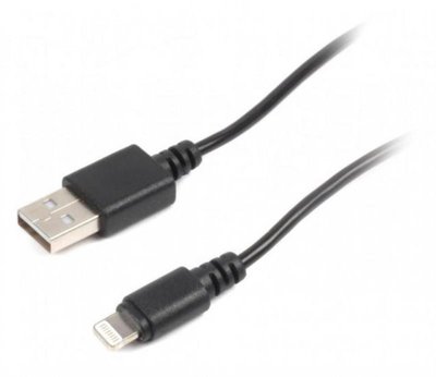 Кабель Cablexpert USB - Lightning V 2.0 (M/M), 0.1 м, чорний (CC-USB2-AMLM-0.1M) CC-USB2-AMLM-0.1M фото