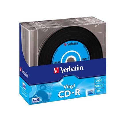Диски CD-R Verbatim (43426) 700MB 52x Slim, 10шт Vinyl 43426 фото