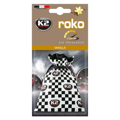 Ароматизатор для салону авто K2 Roko Race "Ваніль" 25 г (V827R) K20334 фото