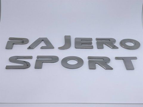 Емблема шильдик логотип напис на капот PAJERO SPORT Mitsubishi (Мітсубіші) (Хром) mit016 фото товару