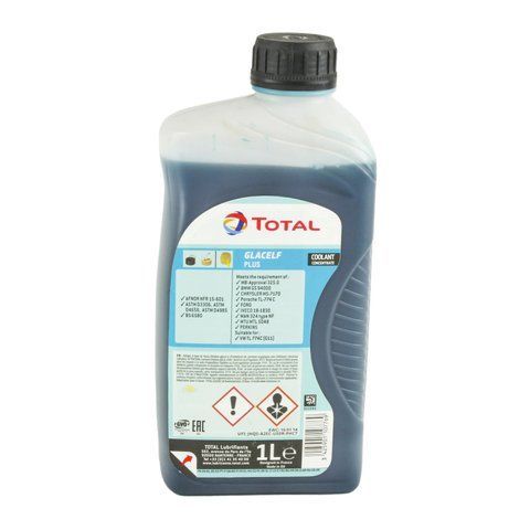 Рідина охолоджуюча TOTAL Glacelf Plus G11 зелена концентрат 1л (172772) 213785 фото товара