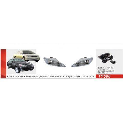 Фари дод. модель Toyota Camry 30 2001-04/TY-500/JAPAN/9006-12V55W/ел.проводка (TY-500) TY500 фото товару